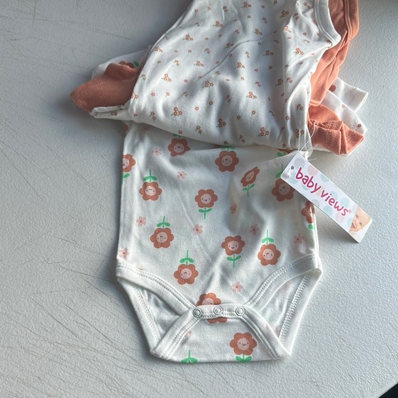 Baby View Orange and White Onesie Set new - Picture 3 of 5